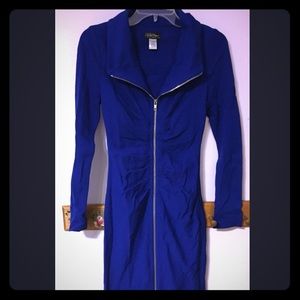 Royal blue cache contour collection Dress